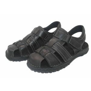 Men's Sandals Comfort Fisherman Closed Toe Sandals  Black Size 11